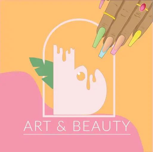 Bubbly art & beauty logo